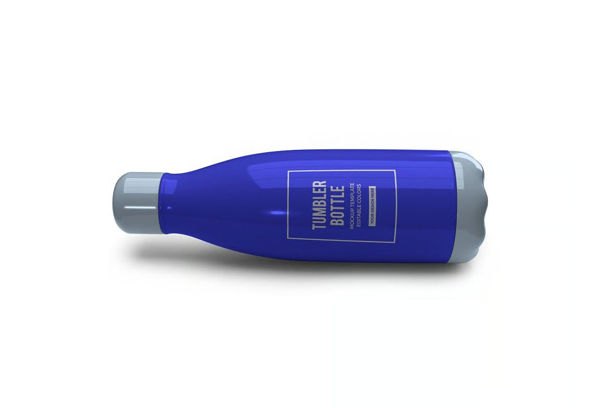 Tumbler Drink Bottle Mockup Template, a Household Mockup by DesignRushMarket (Photo 7 of 11)