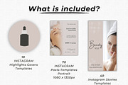Beauty Instagram Bundle, a Social Media Template by Talipic Designs (Thumbnail 2 of 8)