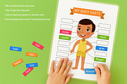 My Body Parts. Educational Flashcard, an Education Illustration by Valin Malin (Thumbnail 3 of 7)
