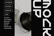 Galvanized Metal Bucket Mockup, a Household Mockup by hiddemaru (Thumbnail 4 of 4)