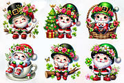 St. Patrick's Day Cute Santa Sublima, an Illustration by RobertsArt (Thumbnail 2 of 7)