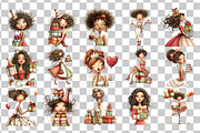 Birthday Woman PNG Clipart Bundle, a Person Illustration by Nicolle's Colorful Art (Thumbnail 3 of 5)
