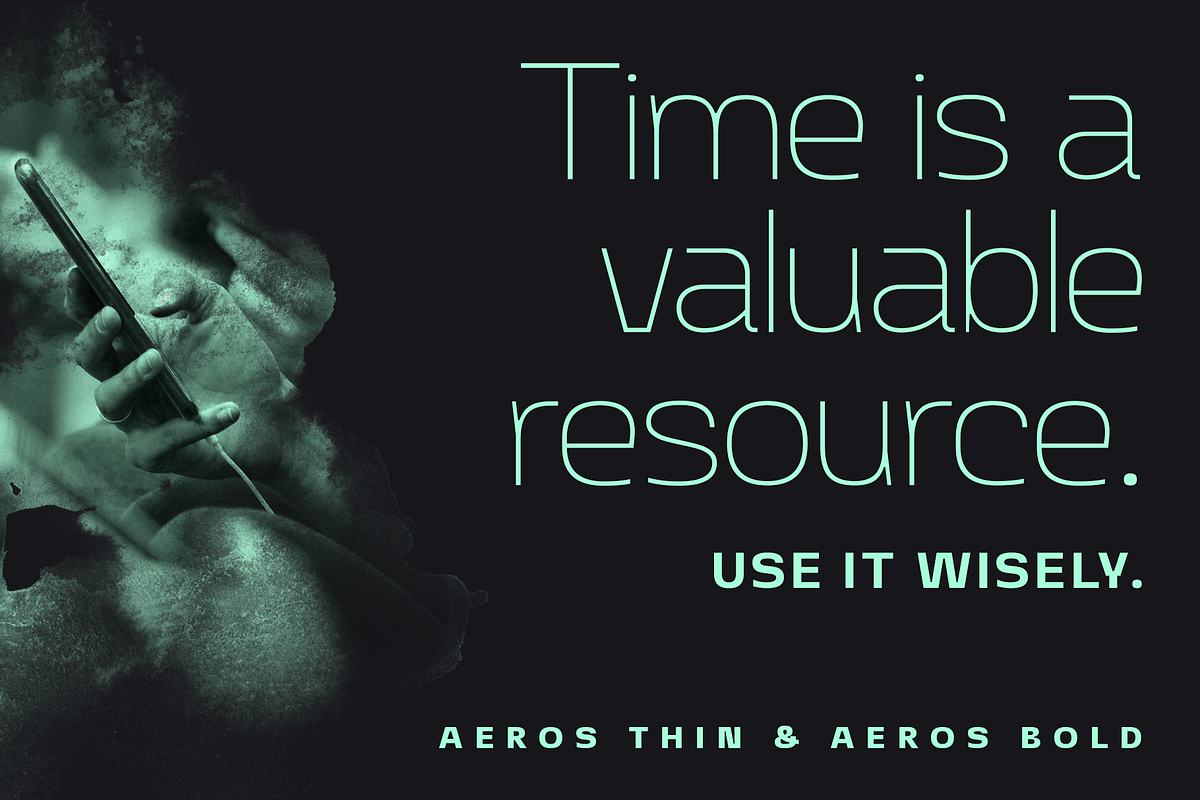 Aeros | Sans Serif Family, a Sans Serif Font by Ayca Atalay (Photo 2 of 7)