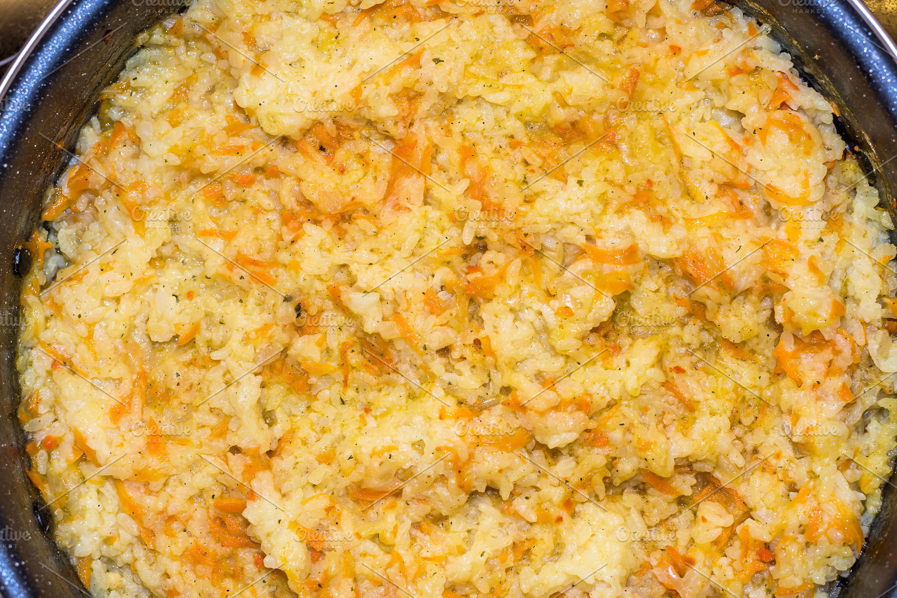 Top view of risotto texture, a Photo by wr7 Media