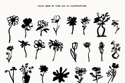 Bloom: 80 Ink Botanical Pack, a Decorative Illustration by Veyla (Thumbnail 3 of 17)