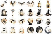 Beige & Black Halloween Clipart, an Illustration by Sublimation Artist (Thumbnail 2 of 6)
