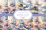 Blooming Clouds, a Background Graphic by Curve Design (Thumbnail 1 of 7)