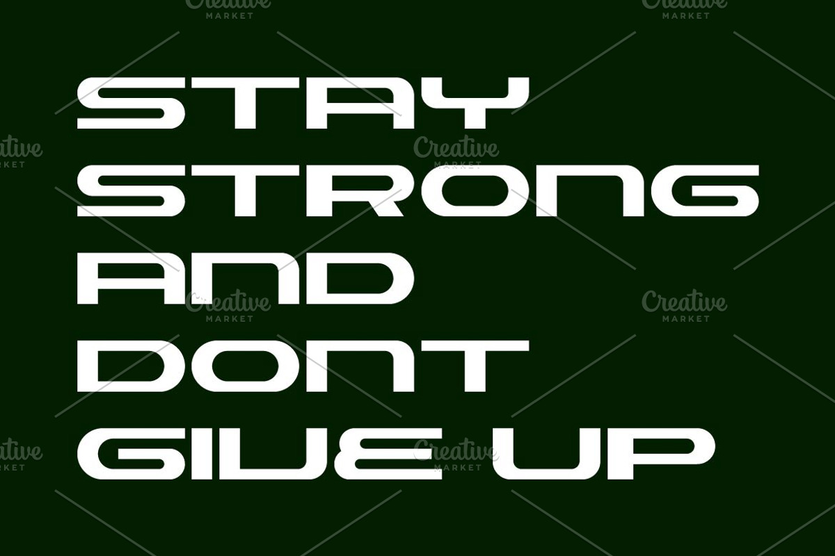 Powero Futuristic Font, a Sans Serif Font by Artiveko (Photo 4 of 4)