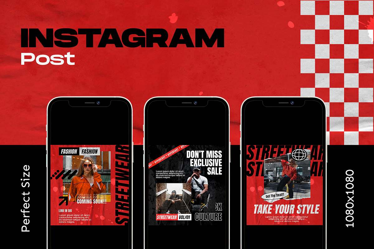 Resint Hypebeast Instagram Template, a Social Media Template by Shinra Labs (Photo 2 of 5)