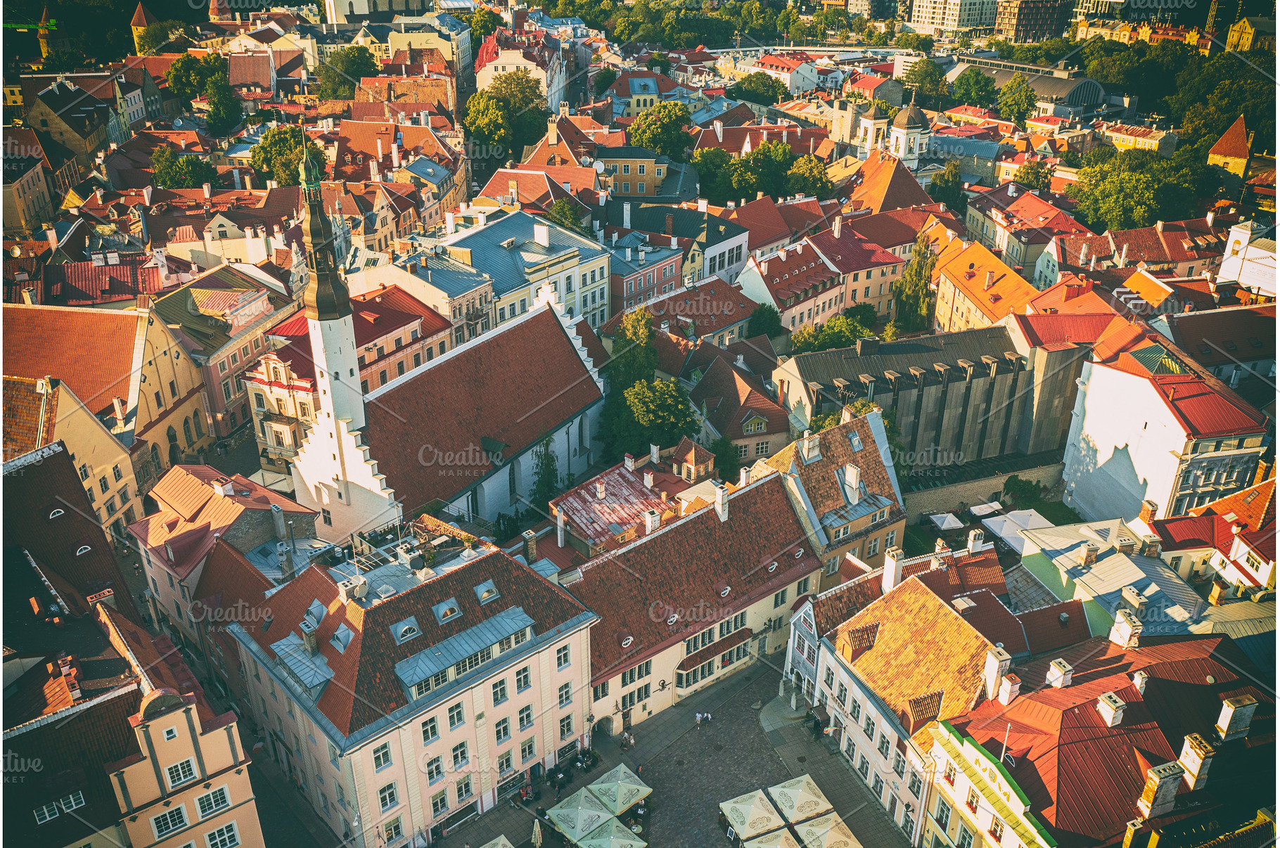 Aerial View of Tallinn, an Architecture Photo by Nature and travel