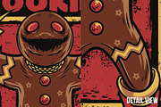 Spooky Cookie Christmas Illustration, a Decorative Illustration by badsyxn (Thumbnail 3 of 5)