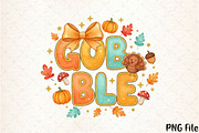Coquette Turkey Thanksgiving Png, a Seasonal Illustration by YA Design (Thumbnail 1 of 4)