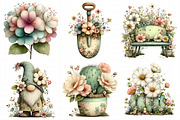 Summer Garden Watercolor Clipart, an Illustration by Daily.Designs (Thumbnail 4 of 7)