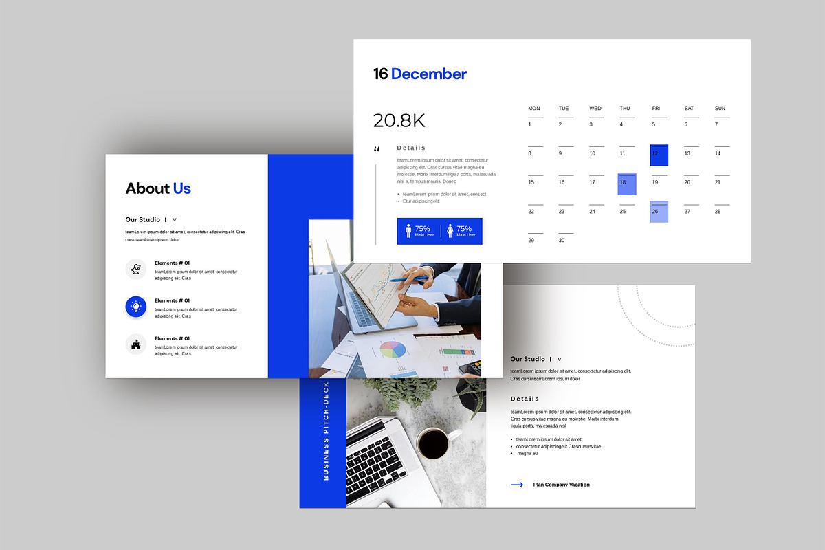 Pitch Deck Presentation Template, a Presentation Template by Studio_Clarity (Photo 3 of 5)