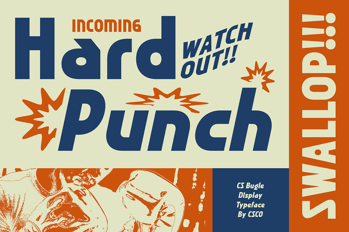CS Bugle – Retro Font, a Sans Serif Font by Craft Supply Co. (Photo 2 of 8)