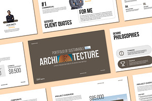 Sustainable Architecture Presntation, a Presentation Template by Mighty-Slide