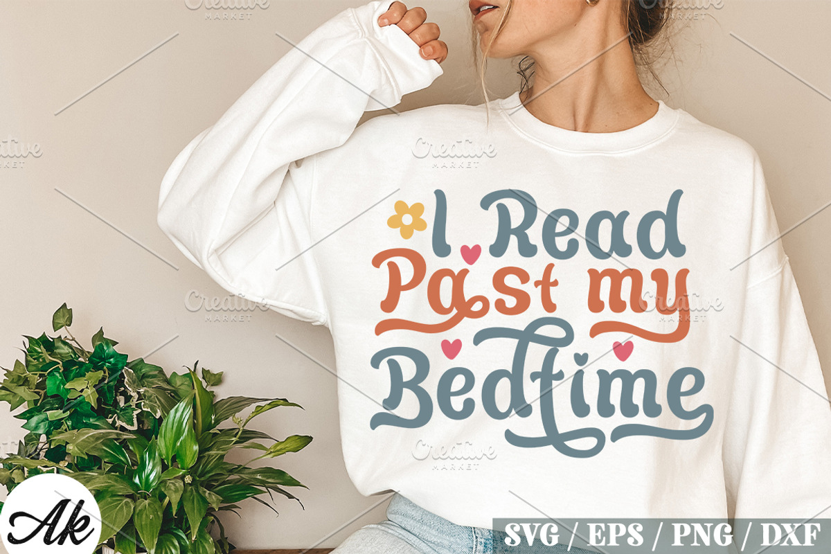 Book Lover Retro SVG Bundle ,Book, a Graphic by akazaddesign (Photo 10 of 13)