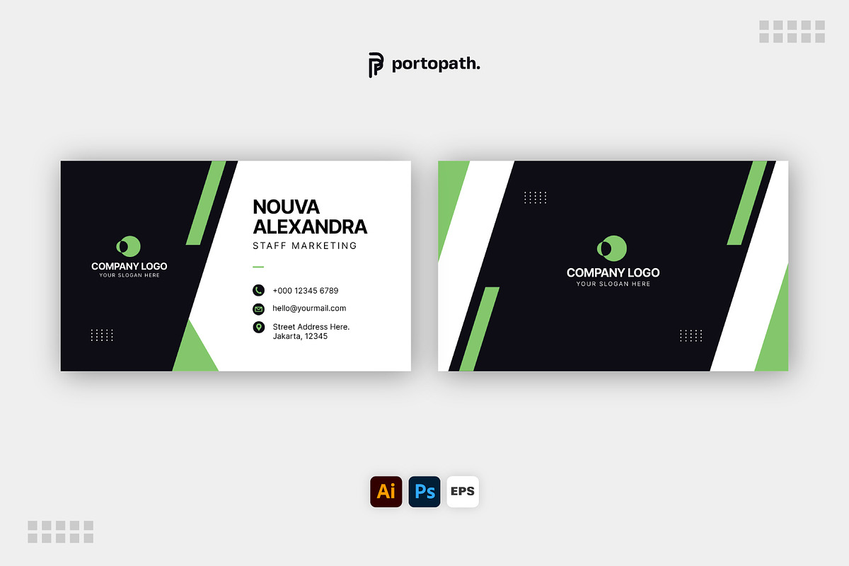 Business Card Template, a Business Card Template by Portocraft (Photo 2 of 2)