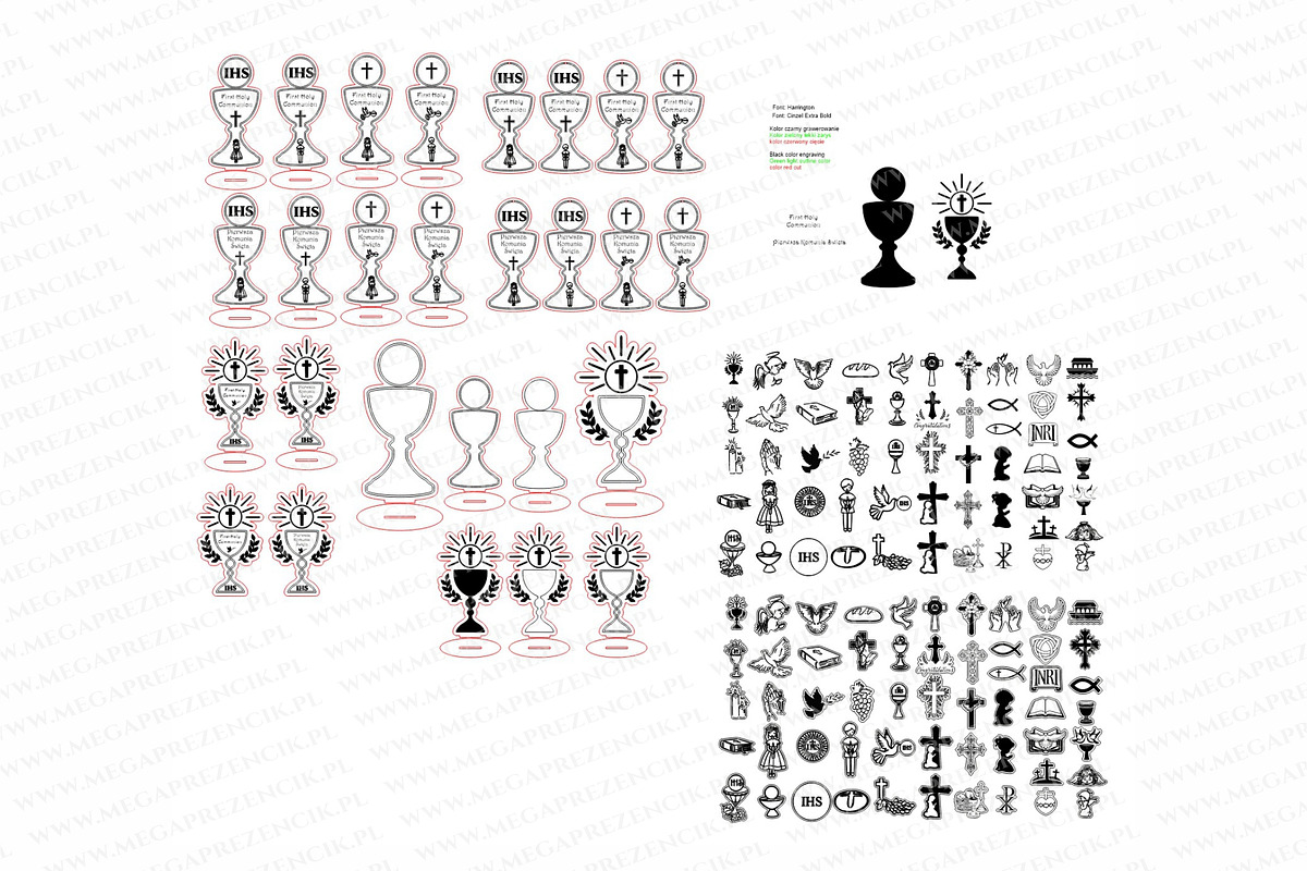 Chalice for First Holy Communion Las, a Pattern Graphic by MegaPrezencik (Photo 7 of 7)