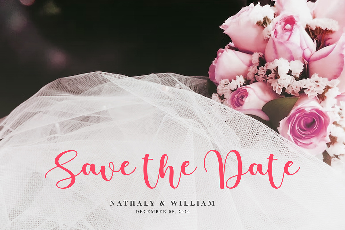 Rothyna Script | Modern Wedding Font, a Script Font by WDfont (Photo 4 of 8)