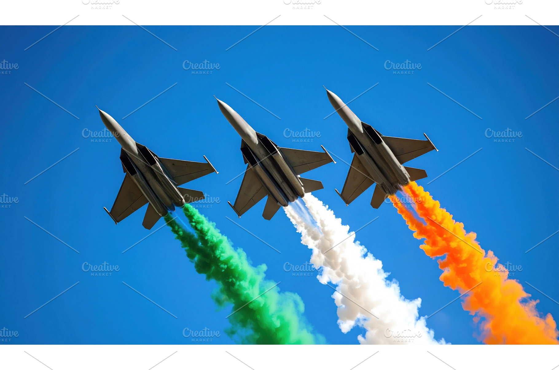 Three fighter jets fly in formation, a Nature Photo by Igor Tichonow