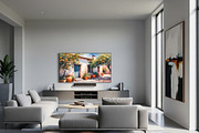 Mediterranean Orange House Art, a Background Graphic by Floraphoria (Thumbnail 9 of 10)