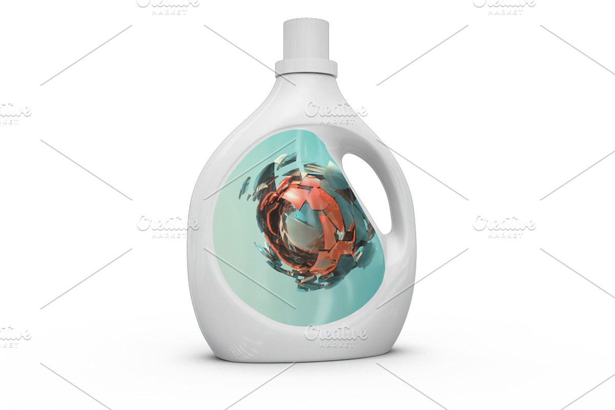 Detergent Bottle Mock-up, an Advertising Mockup by PixelMockup (Photo 5 of 11)