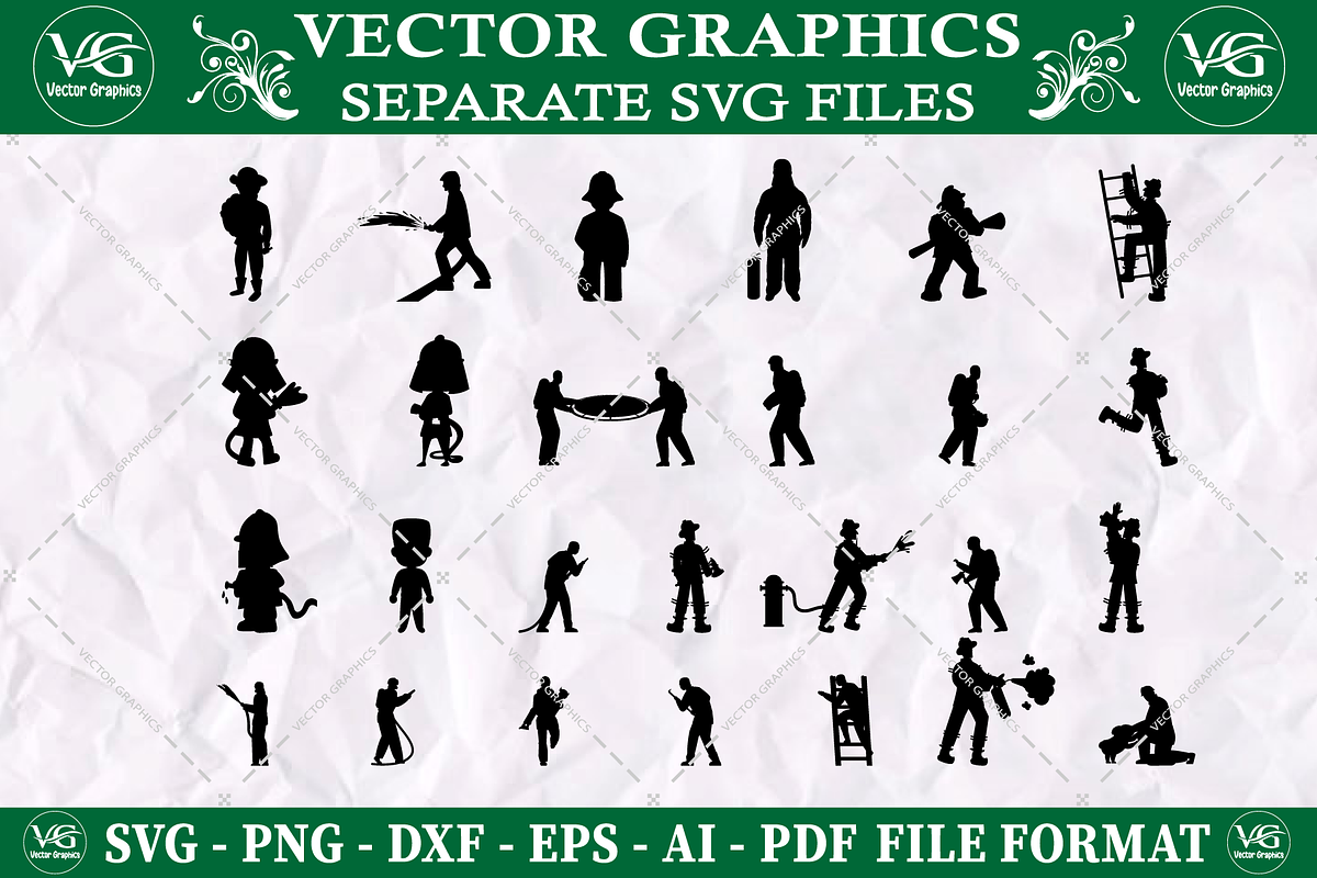 Fire Dept. svg, Firefighter svg, a Person Illustration by Vector Graphics