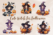 Cute Witch for Autumn Halloween, an Object Graphic by PKshop (Thumbnail 2 of 3)
