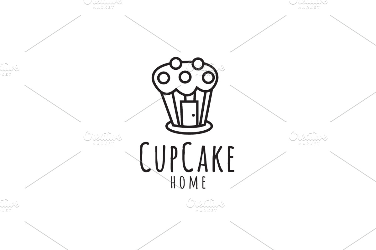 CupCake Home Logo, a Branding & Logo Template by Sahade Studio (Photo 3 of 4)