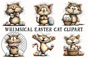 Whimsical Easter Cat Clipart, an Illustration by OK Design (Thumbnail 2 of 6)