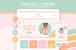 Rainbow Shopify Theme, a Shopify Template by Sparkle & Speckle