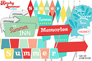 Kitschy Summer Elements, a Decorative Illustration by Studio Kitsch (Thumbnail 2 of 8)