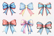 4th of July Bow Sublimation Bundle, an Illustration by CreationArt (Thumbnail 4 of 6)
