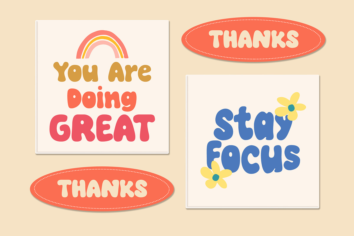 Lucky Coin - Cute Display font, a Handwritten Font by Dryy.type (Photo 4 of 11)