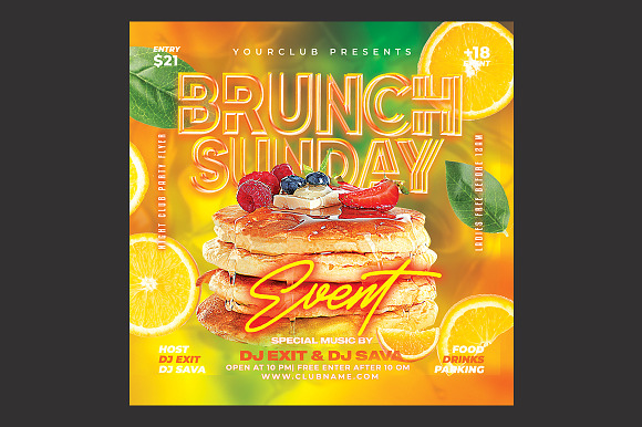 Brunch Flyer preview 3