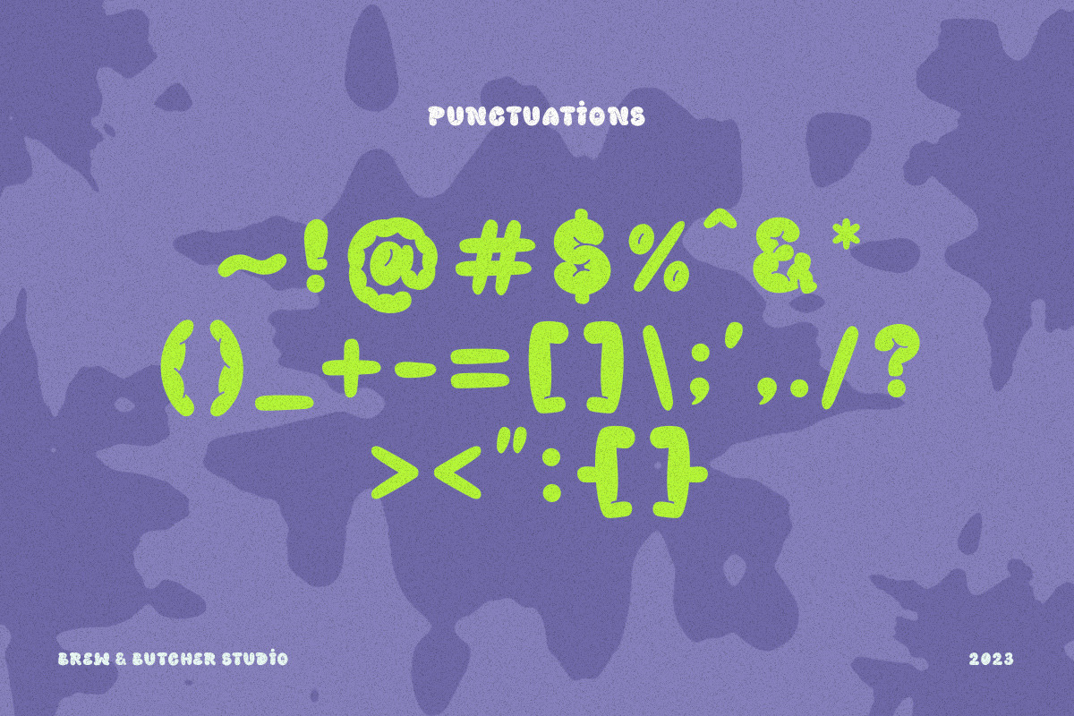 Bulmont | Bubble Typeface, a Font by Brew & Butcher Studio (Photo 5 of 12)