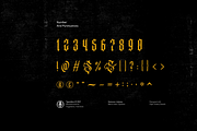 Acinonyx Jubatus, a Blackletter Font by ilhamtaro (Thumbnail 9 of 10)