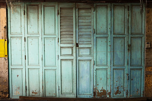 Old wooden door