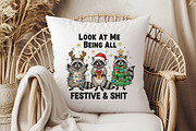 Funny Christmas Sarcastic Raccoon Pn, an Illustration by Libby Wishes (Thumbnail 3 of 4)