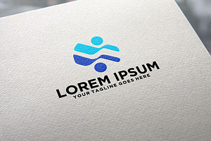 Swimming Club pool logo idea, a Branding & Logo Template by REDVY CREATIVE