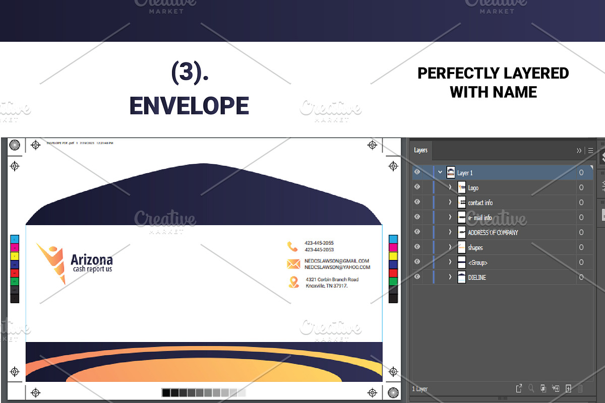 Brand Identity Design Templates, a Stationery Template by Design Fusion (Photo 4 of 4)