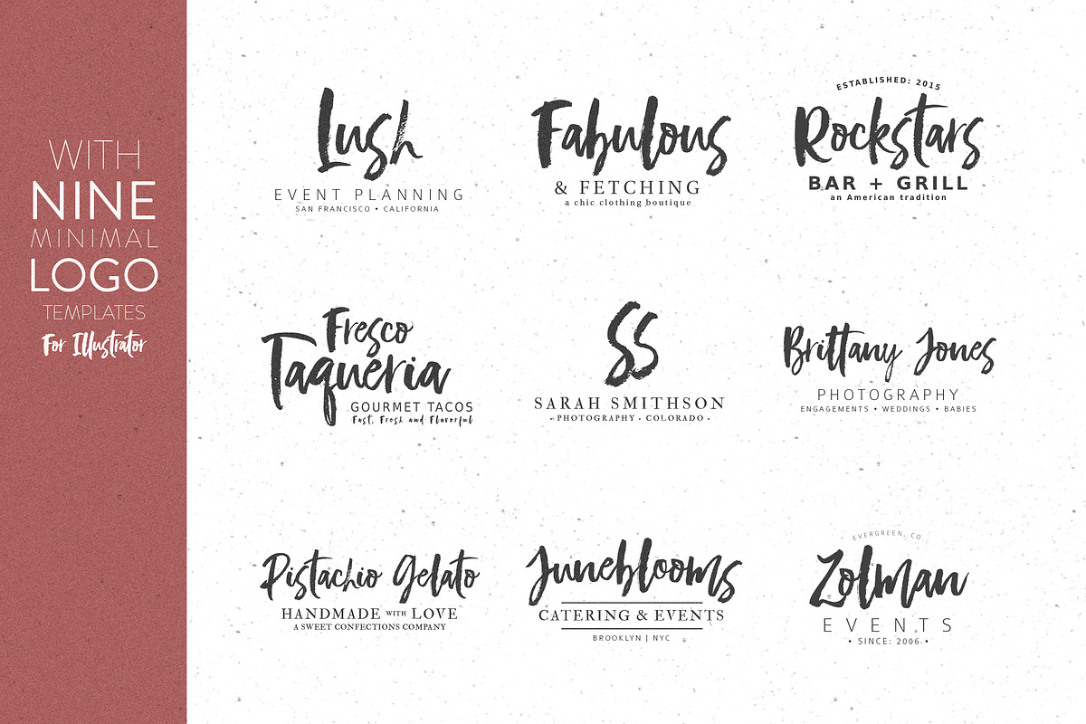 Bellissimo Typeface + Minimal Logos, a Script Font by Callie Rian & Co. (Photo 9 of 11)