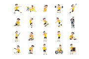 Cartoon Boy – Set of 50 Poses, a Person Illustration by 3DMask (Thumbnail 4 of 6)