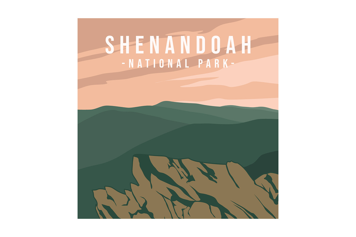 Shenandoah National Park vintage, a Background Graphic by PrastHF