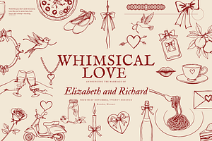 Whimsical Love Illustration Set