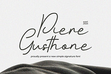 Piere Gusthone || Signature Font