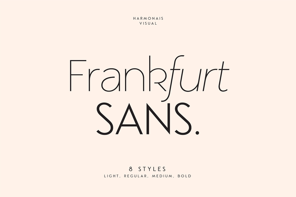 Frankfurt Sans - 8 Font Typeface, a Sans Serif Font by Harmonais Visual (Photo 23 of 23)