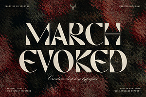 March Evoked - Creative Display Font
