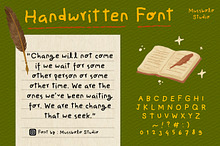 Handwritten Font - Cute notes